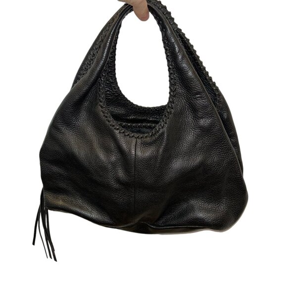 Banana Republic Handbags - Banana Republic EXCELLENT CONDITION all weather leather black half moon …